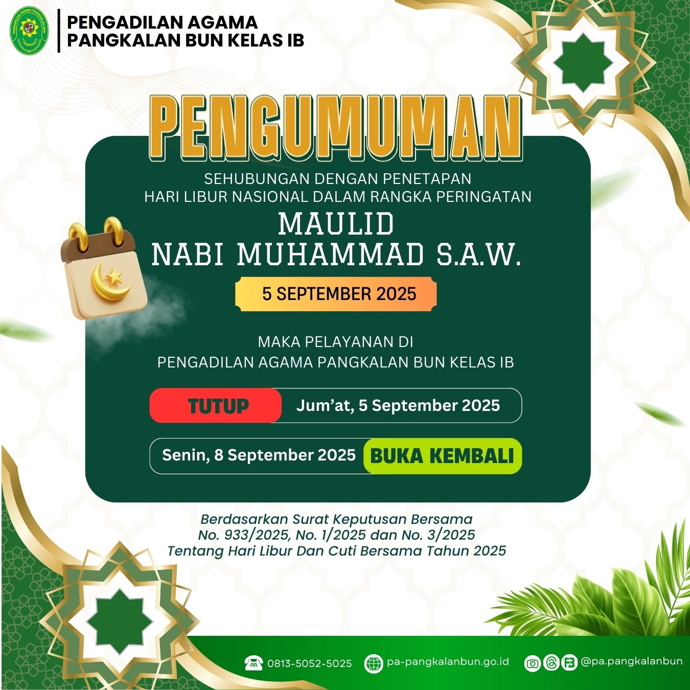 Jumat 5 September 2025