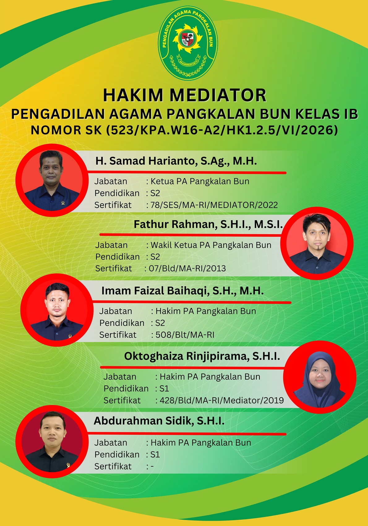 BANNER HAKIM MEDIATOR JUNI 2026