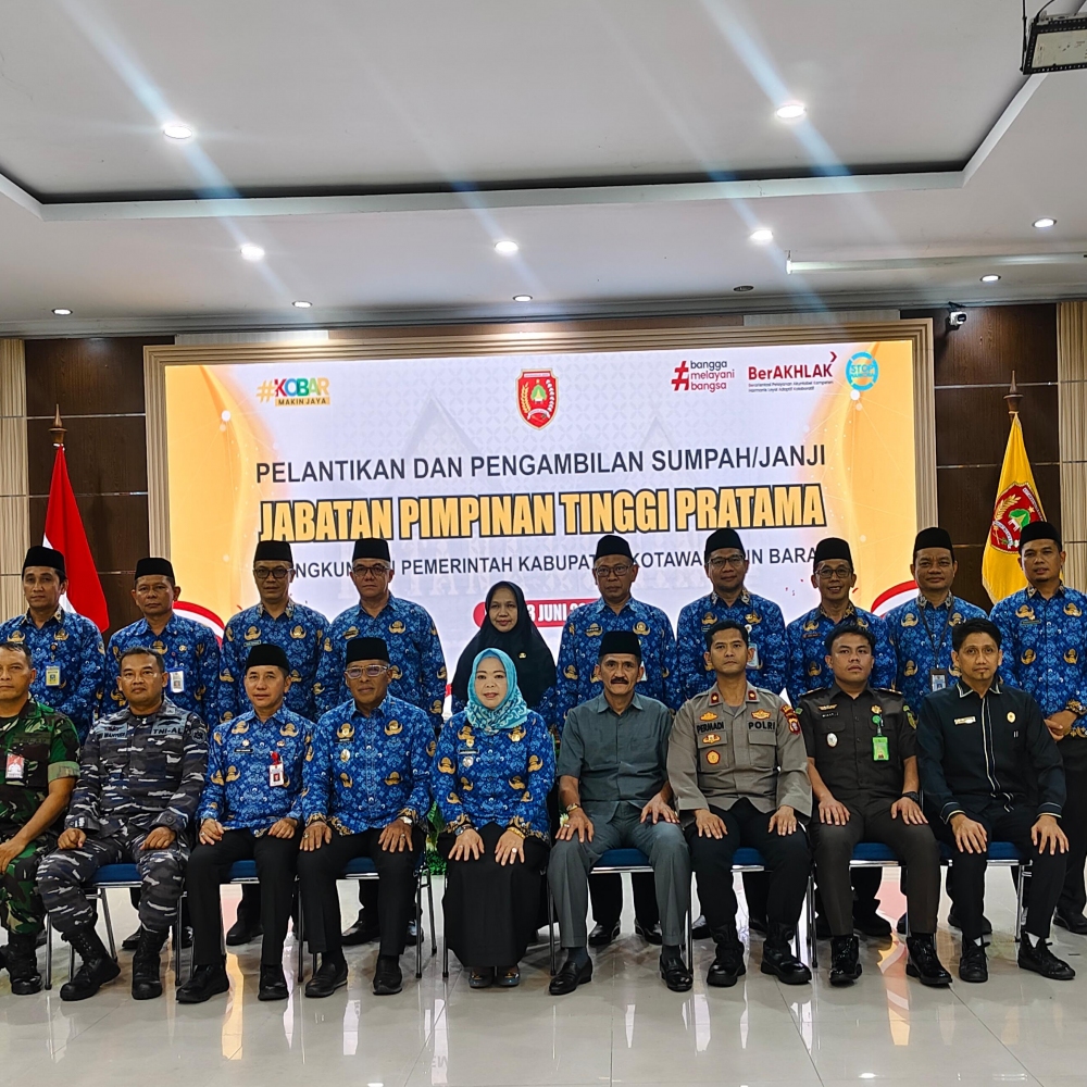 Wakil Ketua PA Pangkalan Bun Ikuti Prosesi Pelantikan dan Pengambilan Sumpah Jabatan Pimpinan Tinggi Pratama Pemkab Kotawaringin Barat