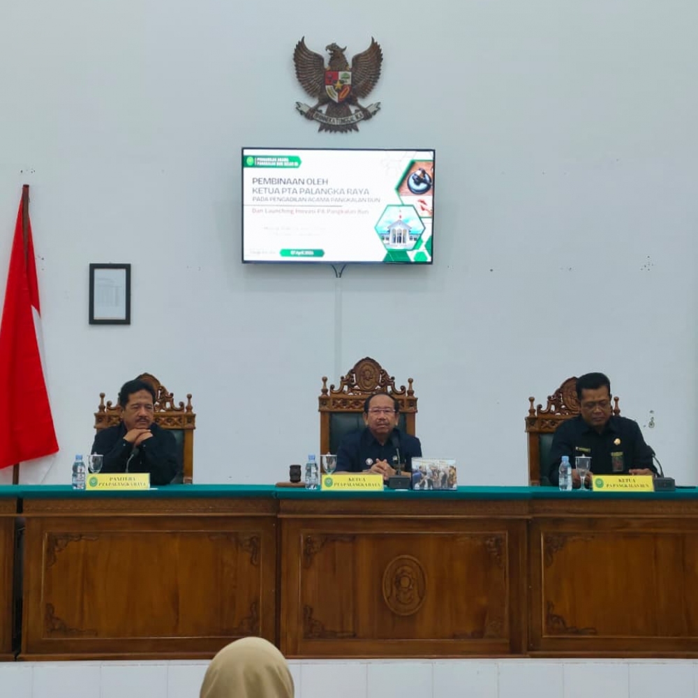 Ketua PTA Palangka Raya Tegaskan Komitmen Integritas dalam Pembinaan di PA Pangkalan Bun Kelas IB